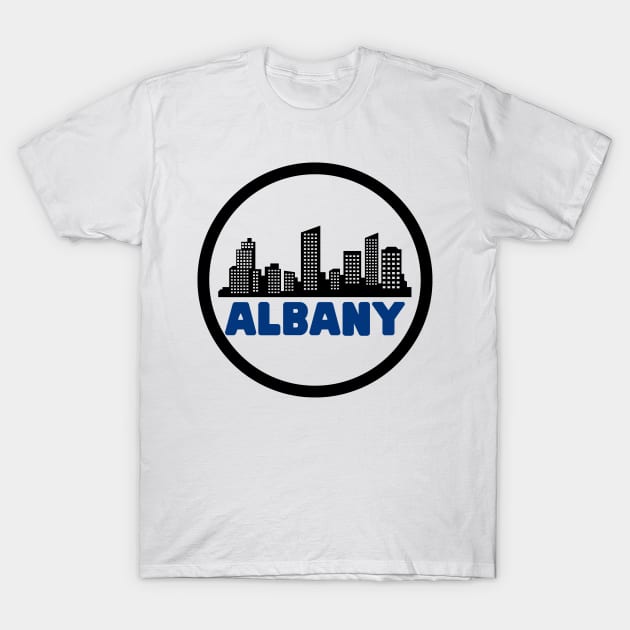 Life Is Better In Albany - Albany Skyline - Albany Tourism - Albany Skyline City Travel & Adventure Lover T-Shirt by Famgift